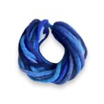 Cuello tiras multicolor AZULES