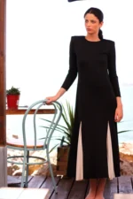 Vestido bicolor