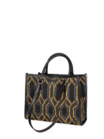 Bolso mano italiano Cadenas negro